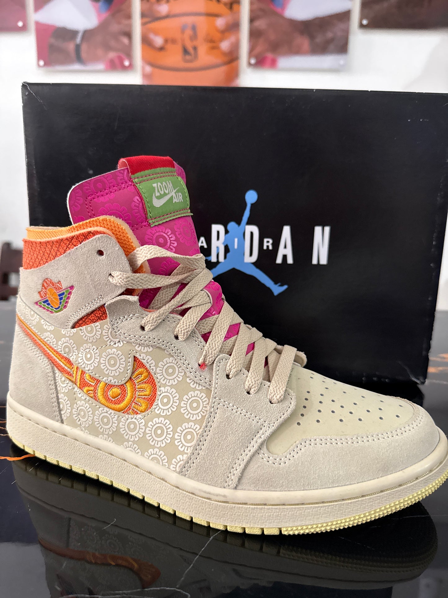 Nike Air Jordan 1 High Zoom CMFT Beige Multicolor | Tenis Jordan Originales Costa Rica