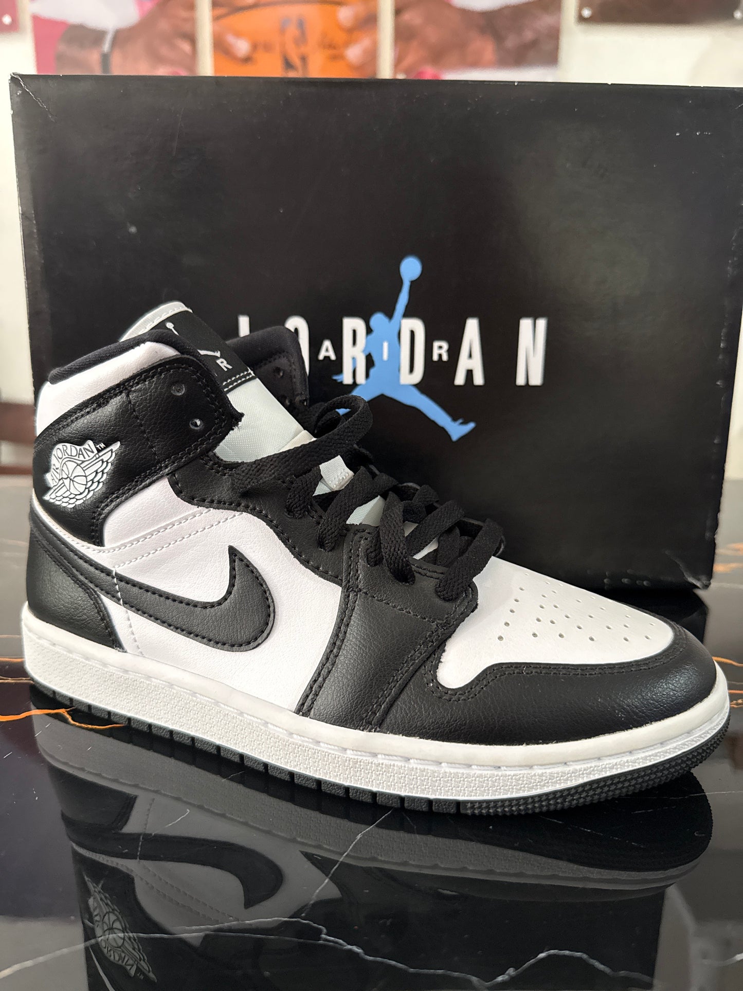 Nike Air Jordan 1 Mid Black White | Tenis Jordan Originales Costa Rica