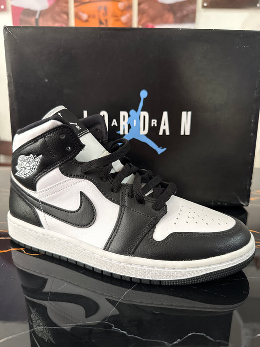 Nike Air Jordan 1 Mid Black White | Tenis Jordan Originales Costa Rica